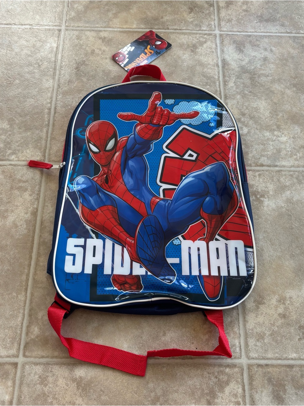 Marvel Spider-Man Kids Backpack - Red & Blue